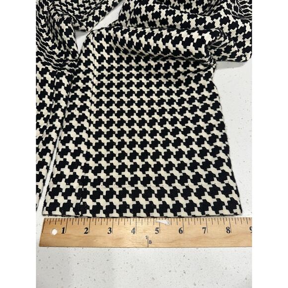 Trina Turk Pants Wide Leg Cropped Houndstooth Pockets Career Office Casual 6 - Picture 9 of 11